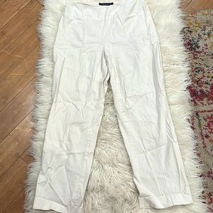 Theory white trousers